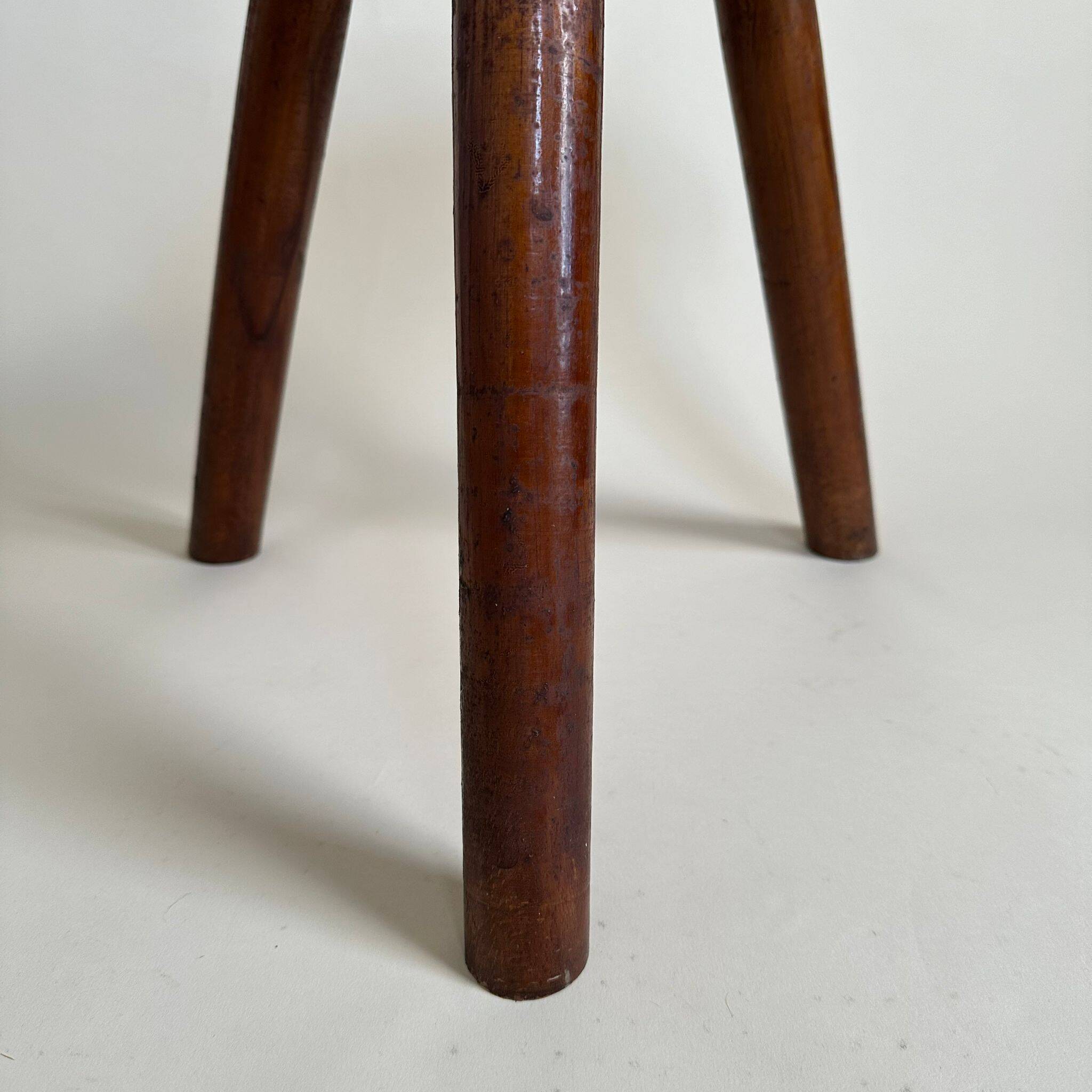 Wooden tripod stool