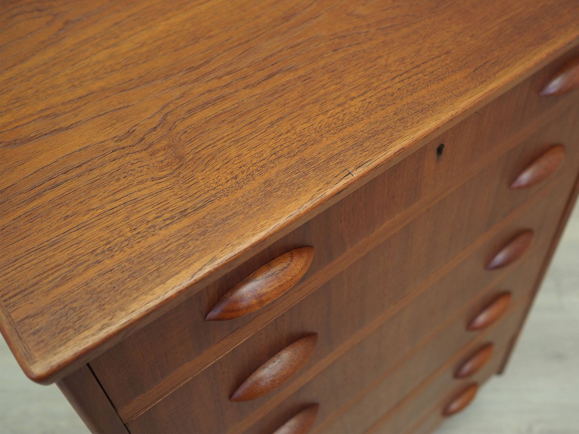 Teak chest of drawers, Danish design, 1970s, production: Denmark