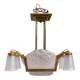 Chandelier signed by the Müller brothers, in Art Deco style (1920s)