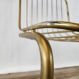 70s chair in metal