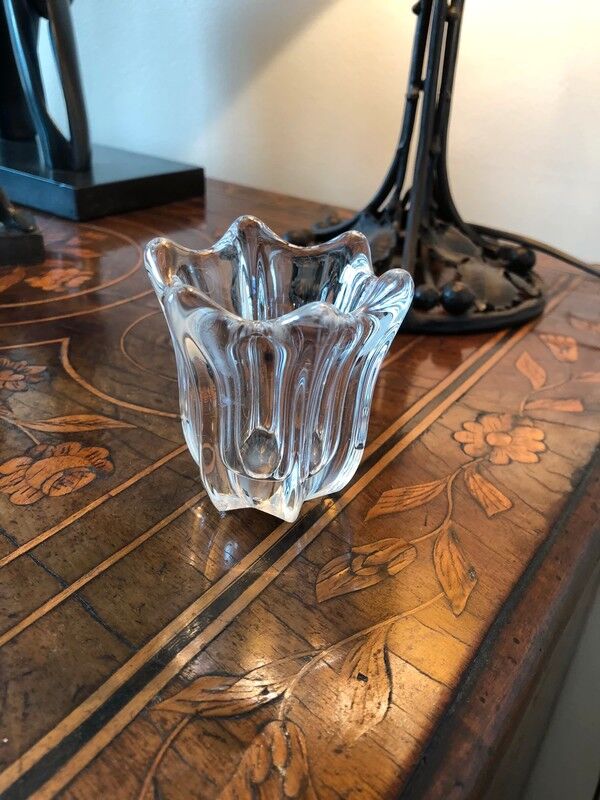 Crystal vase daum france