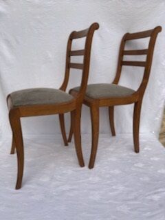 Chaises dossier barrette