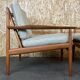 Pair of teak easy armchairs by Svend Aage Eriksen for Glostrup