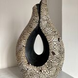 Double cracked effect vase