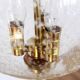 Limburg ball pendant lamp in glass and brass