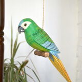Wooden parrot to hang