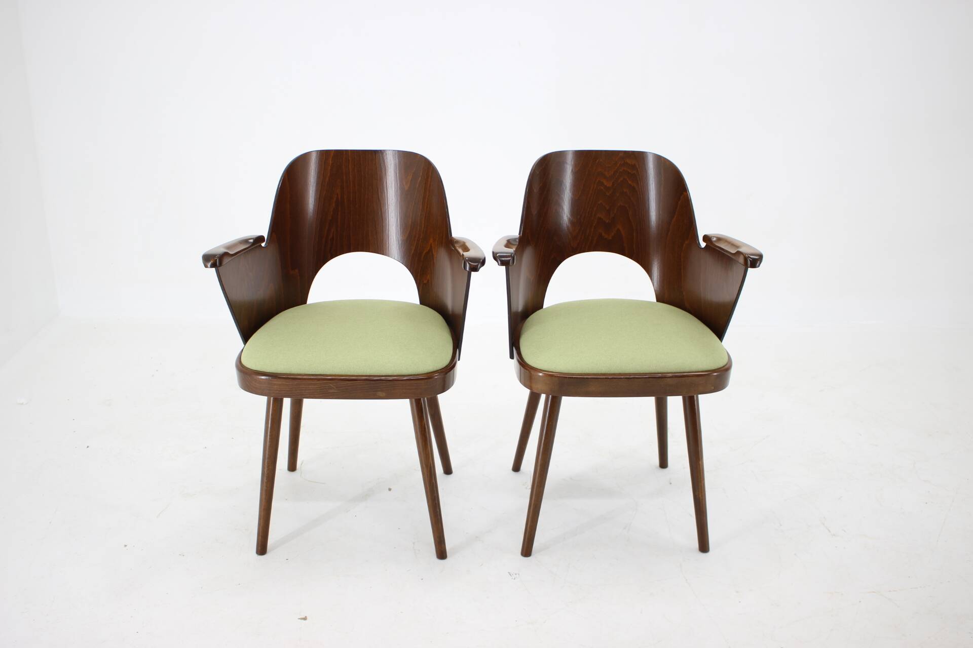 1960s Set of Four Oswald Haerdtl Dining Chairs, Czechoslovakia