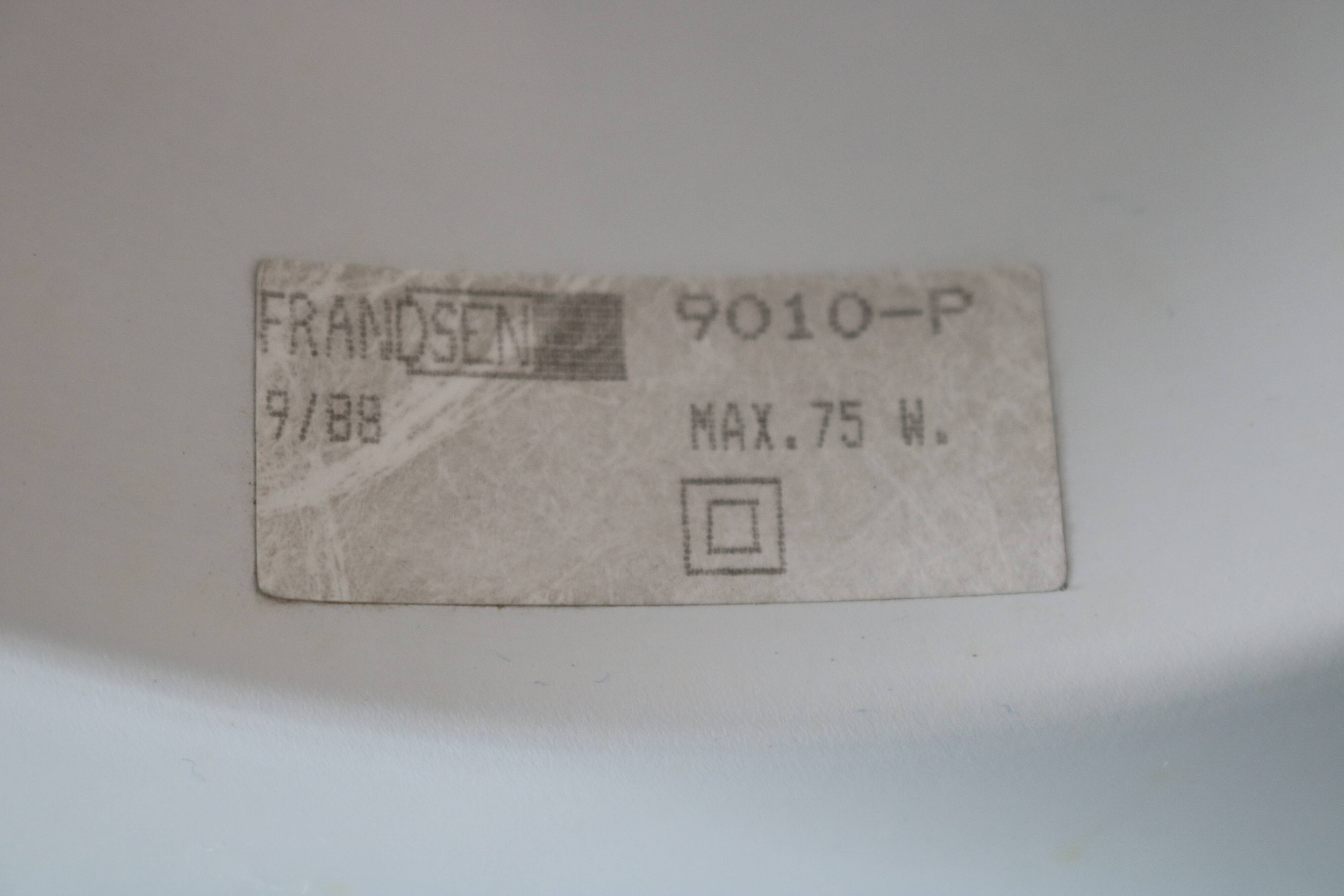 Special xl danish frandsen belysning ceiling lamp *** type 9010-p *** white