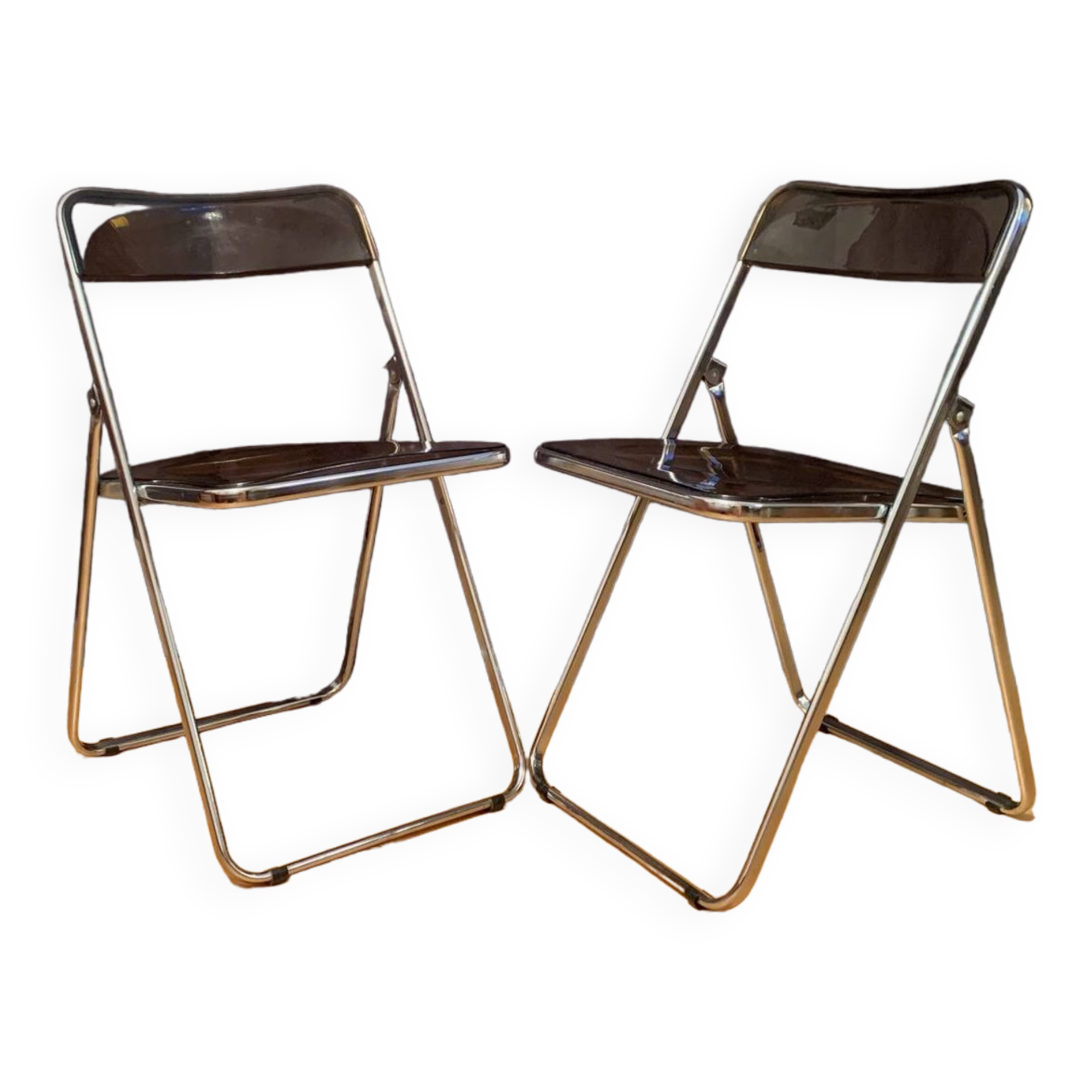 A pair of modernist folding chairs, 1970s