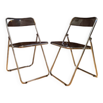 A pair of modernist folding chairs, 1970s
