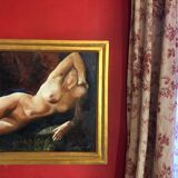 Ancienne peinture représentant un nu féminin signée "Charbonniaud"