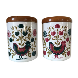 set de 2 pots vintage