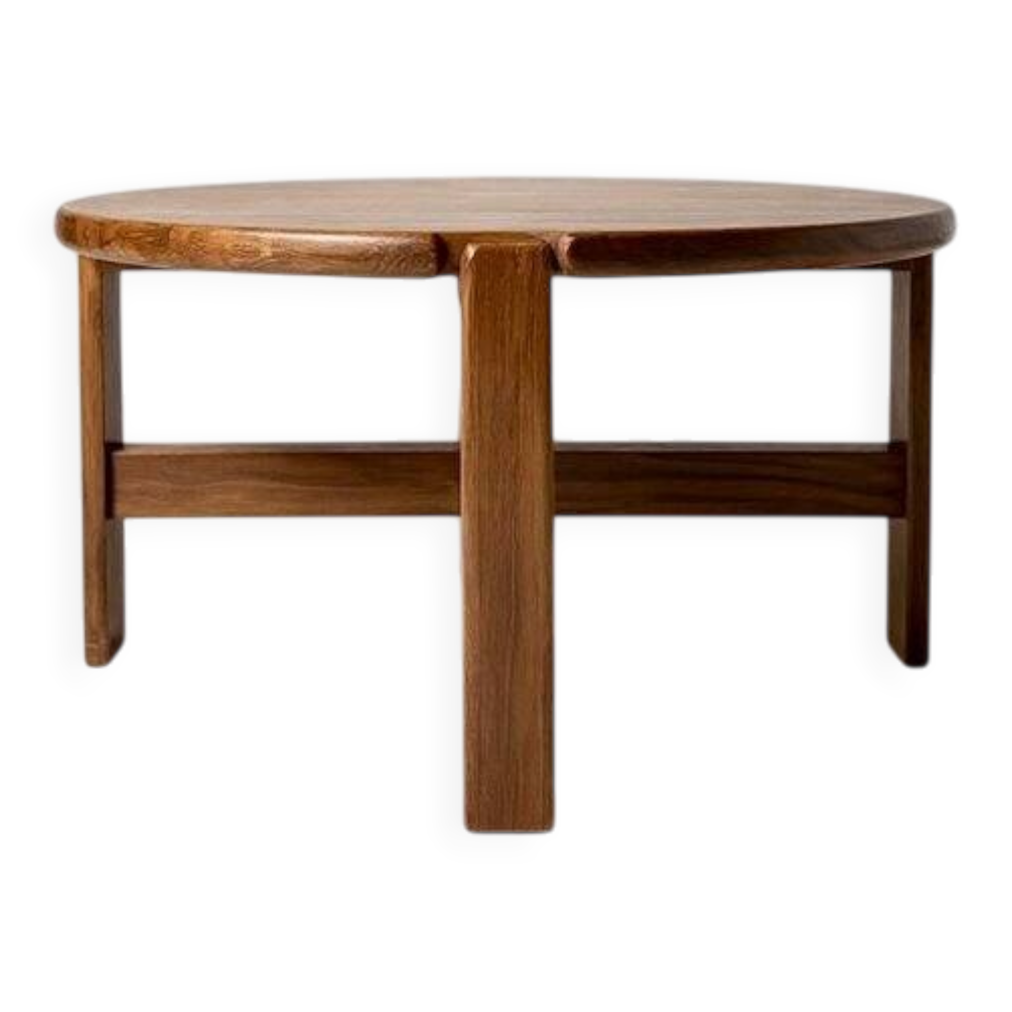 Round teak coffee table - Niels Bach - 1970