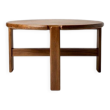 Round teak coffee table - Niels Bach - 1970