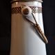 Vintage porcelain milk pot rattan handle