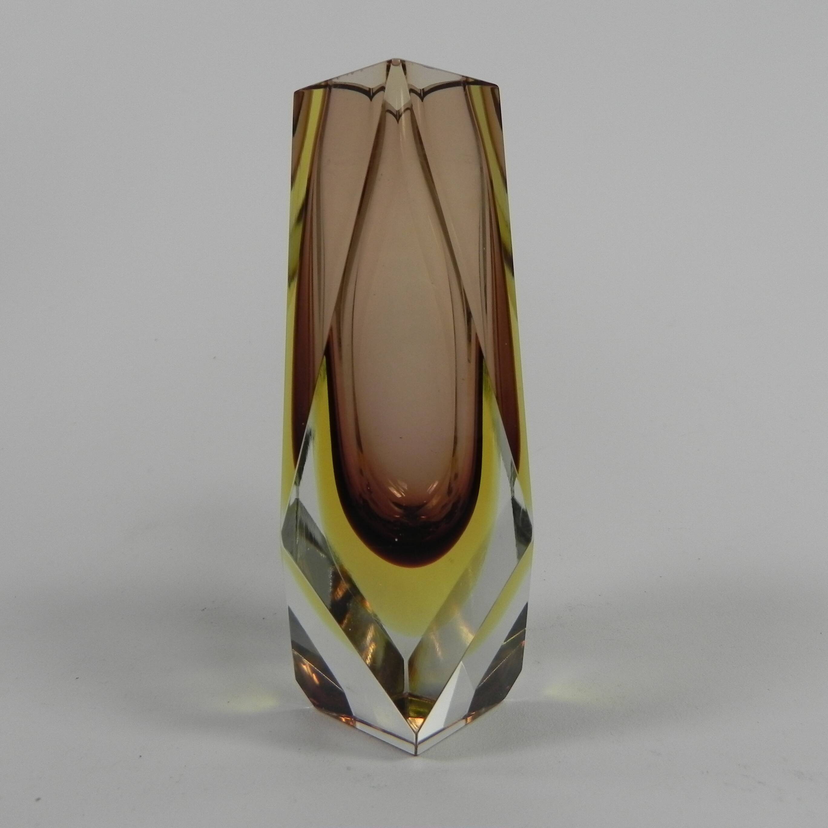 Murano Sommerso vase 16 cm high, 1960s