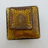 small square carafe, smoked brown