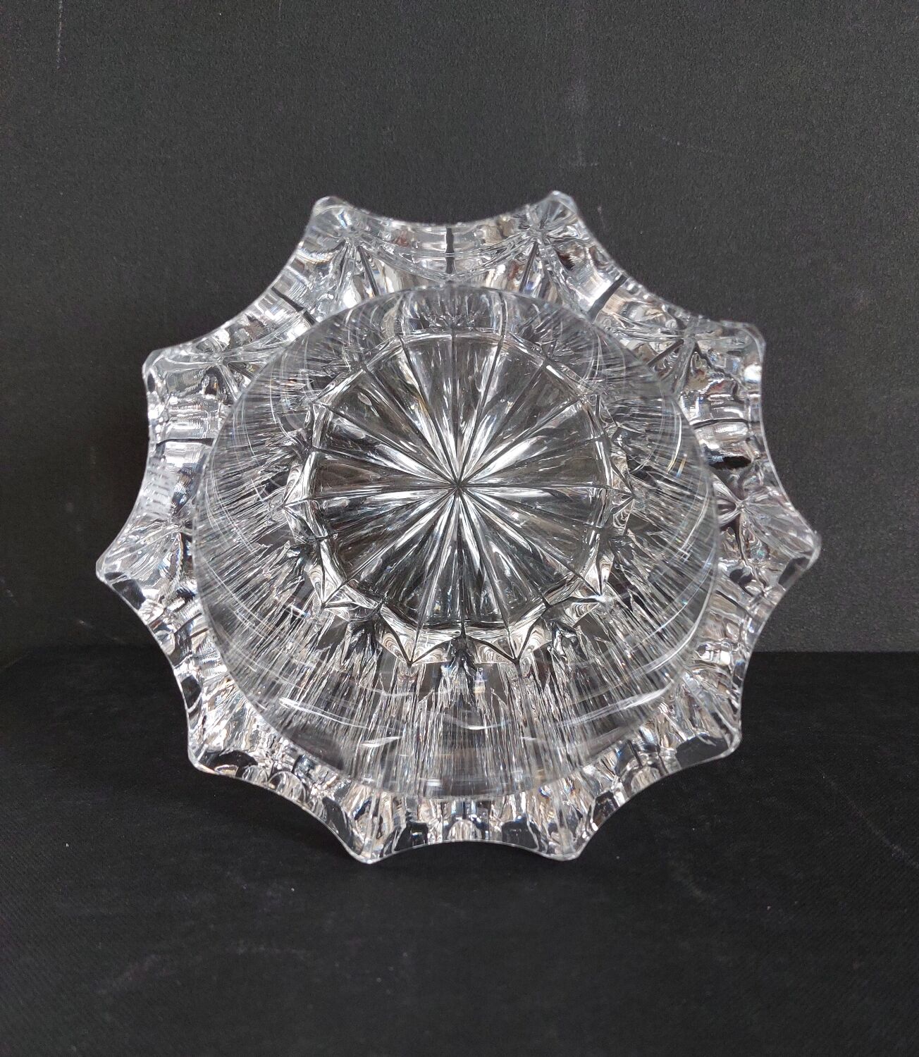 Art Deco crystal vase