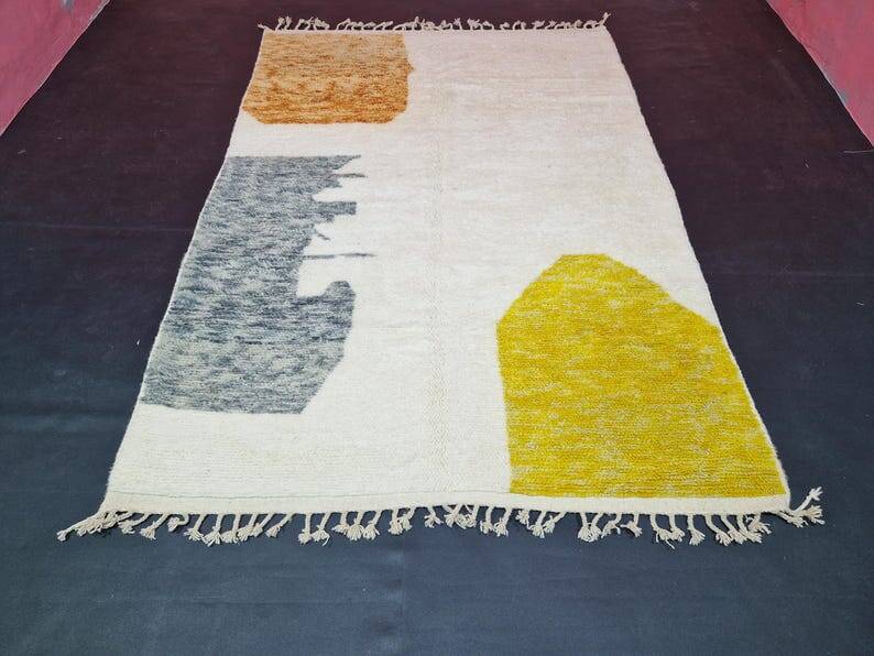 Traditional handmade Moroccan Berber rug