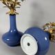 Pair of candelabra with flowers in Louis XV style, Napoleon III period.