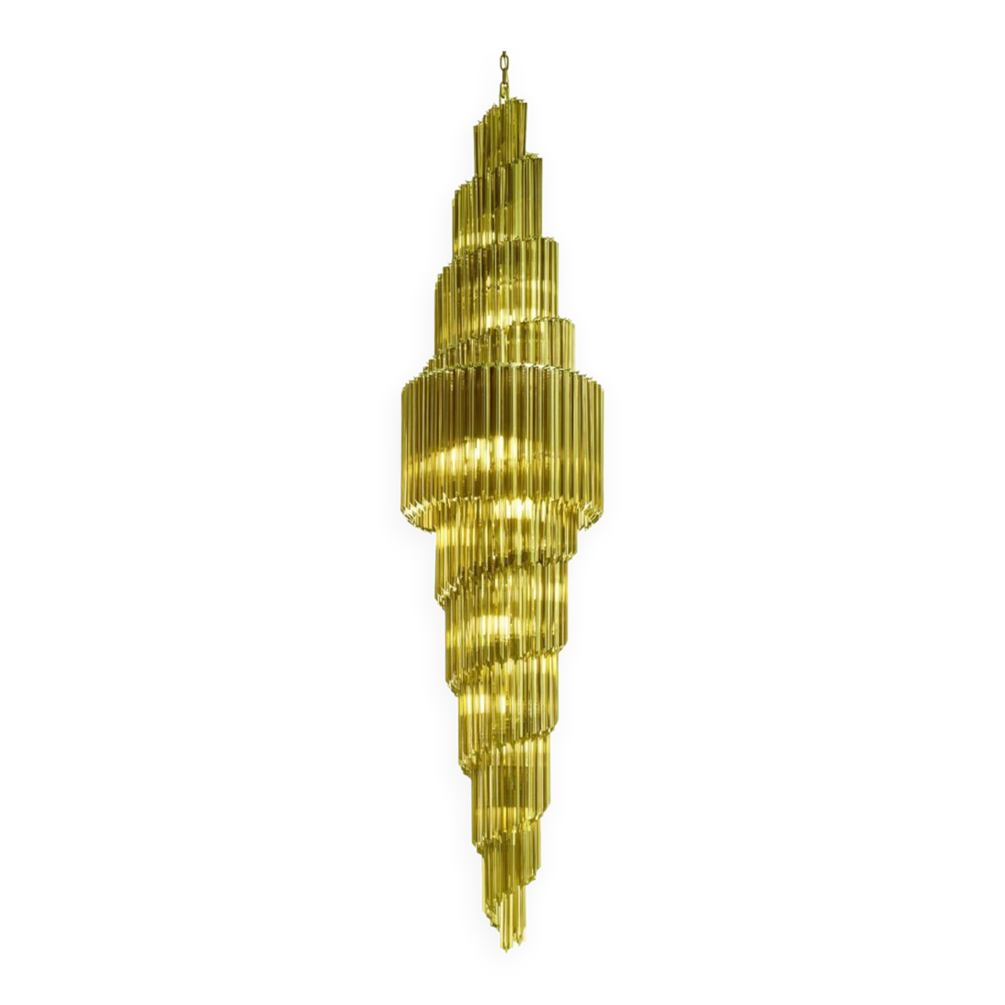 Quadriedro murano glass chandelier