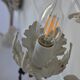 2 Florentine metal leaf wall lights