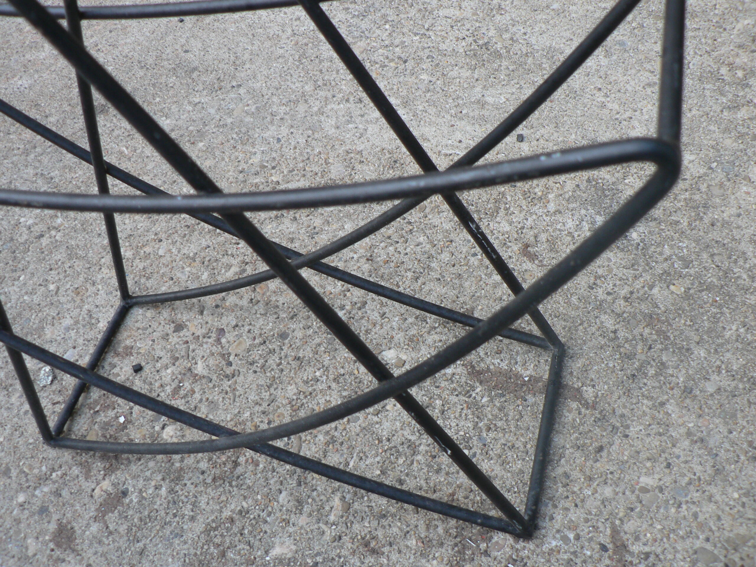 Umbrella stand painted metal star
