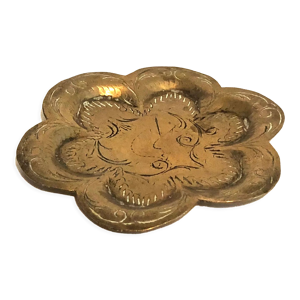 Coupelle fleur dorée