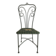Chaise de jardin en acier et tissu