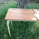 Industrial console double school desk