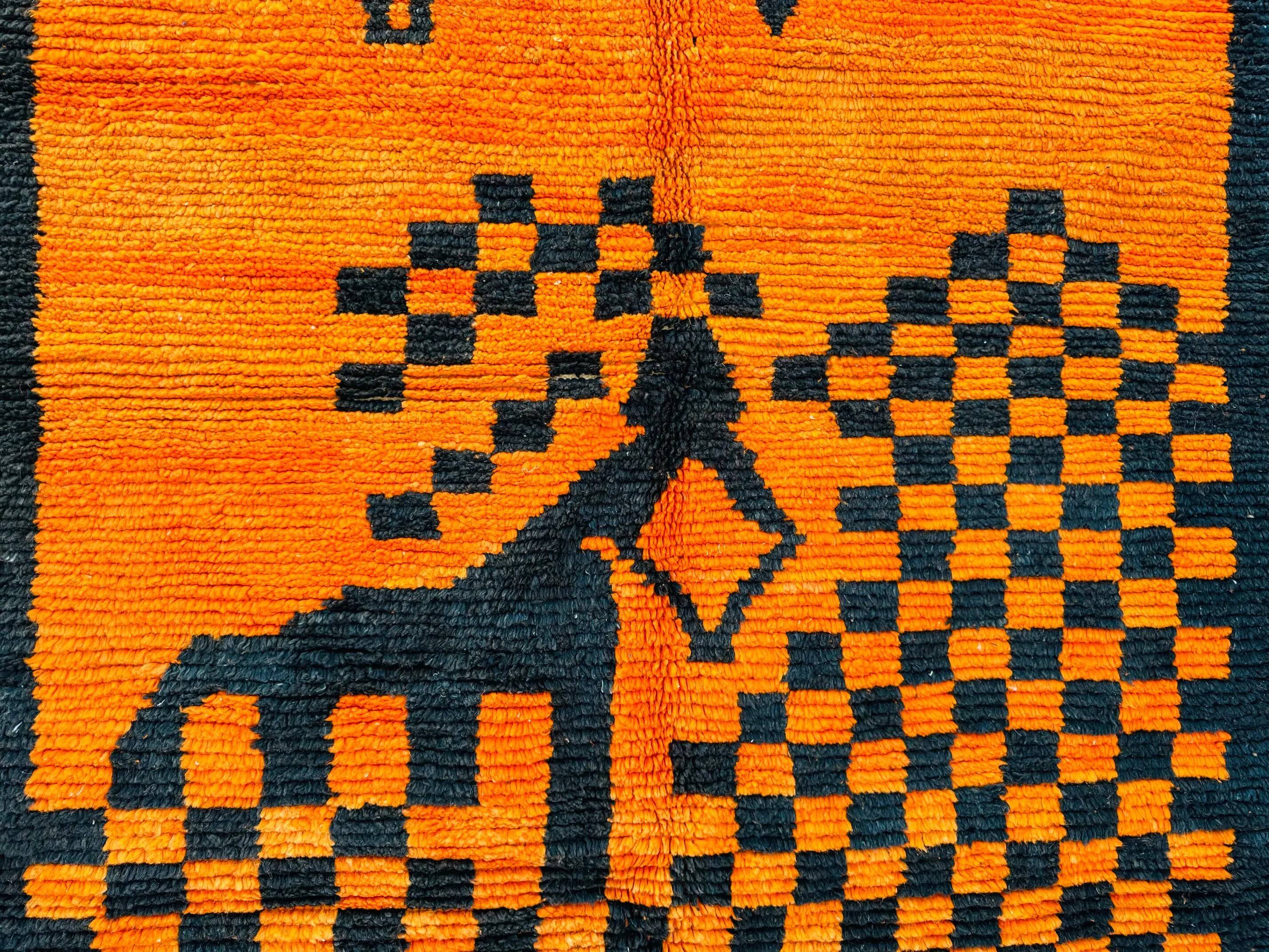 Natural handmade Moroccan rug 3 x 2 m