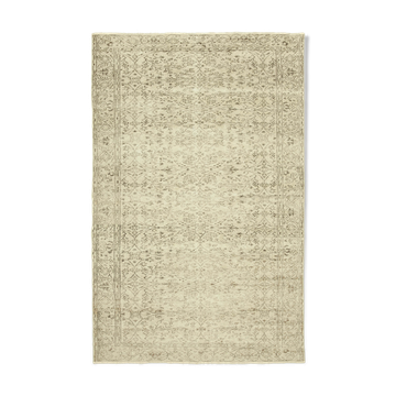 Handmade contemporary oriental beige carpet 190 cm x 295 cm