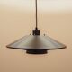 Danish pendant lamp with tiered metal shade, 1960s