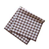 Serviette vichy marron
