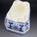 Chinese decorative planter - blue and white - vintage rectangular pot