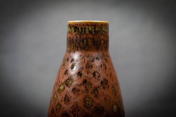 Bouteille en grès émaillé par Carl Harry Stålhane - Rörstrand – Suède 1960