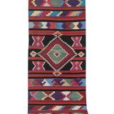 Mid Century Nomadic Wool Anatolian Hall Kilim Runner, Gallery Rug 2'9'' x 14'1''