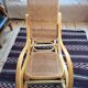 Rocking-chair en bois courbé et cannage