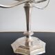 Five-branch chandelier, silvered, silver-plated brass, Italy, 1960s.