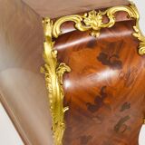 G. Durand Louis XV Bombe Commode, Marquetry, Gilt Bronze, 1880, Paris, France