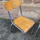4 chaises d'école Vintage
