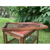 Glass tea table with its tray