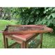 Glass tea table with its tray
