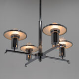 Chrome chandelier, 1930s
