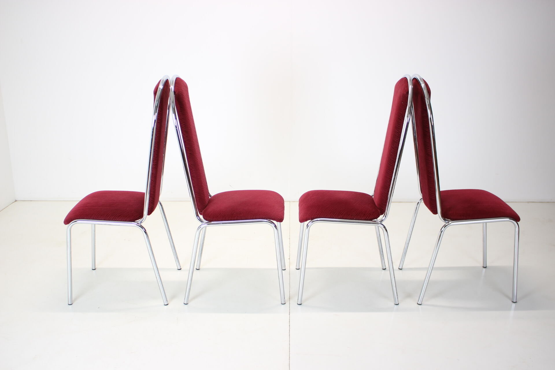 Set of four dining chairs, czechoslovakia,1980s kovobel