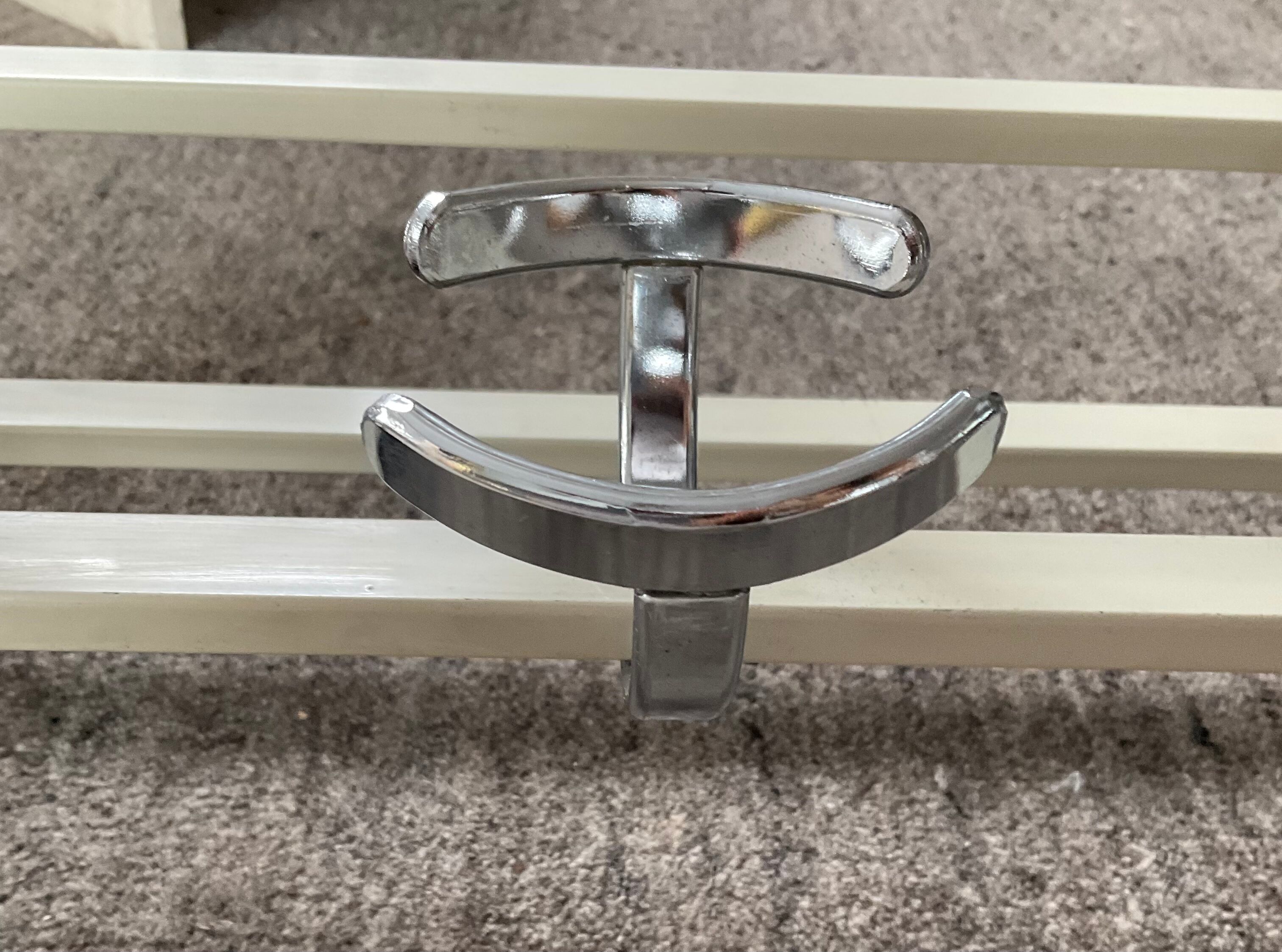 Coat rack wardrobe space age metal 70s