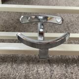 Coat rack wardrobe space age metal 70s