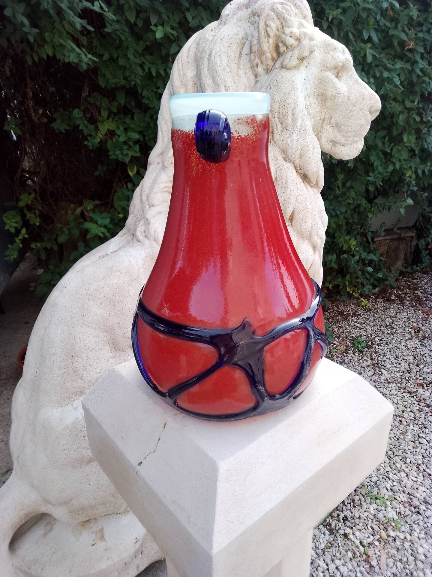 Murano Seguso Moretti Barovier excavation vase
