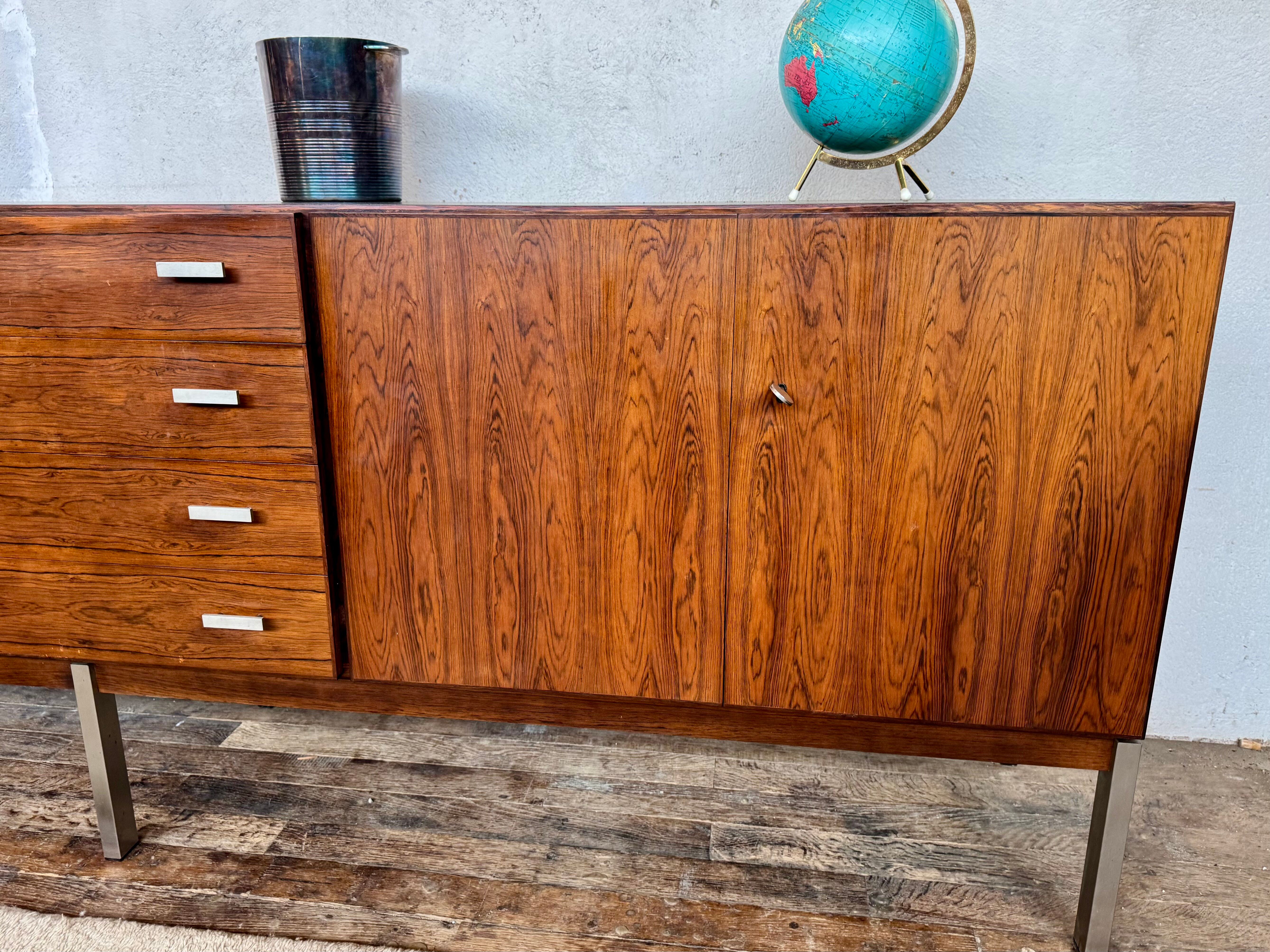 Vintage rosewood sideboard 250 cm long