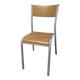 School chair pearl grey